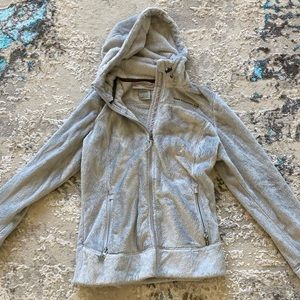 Free Country Women’s Grey Hooded Zip-up Fleece